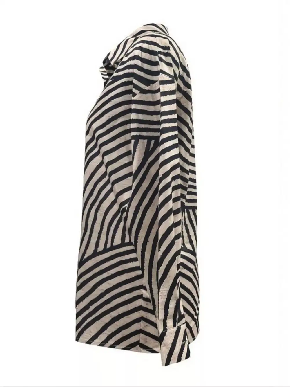 Versatile Striped Button Up Button Up Shirt