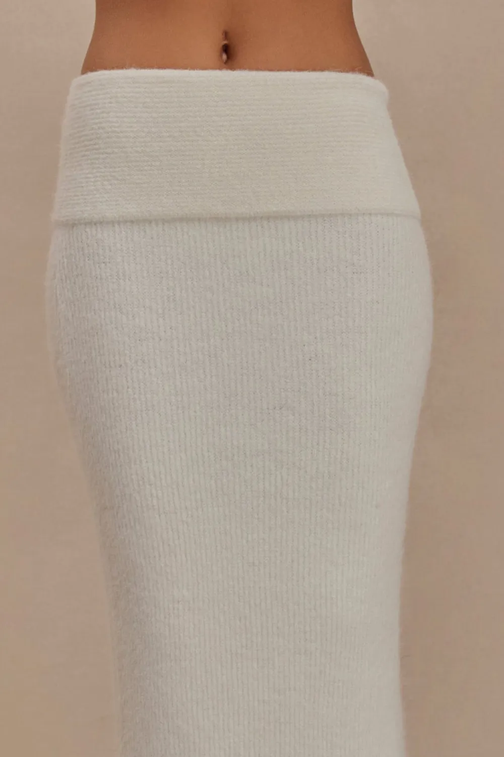 Knit Skirt With Maxi Overlay