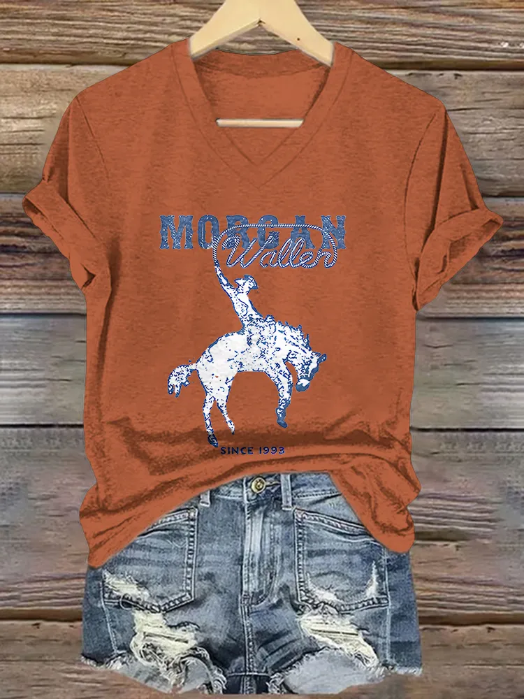 Women's Morgan Wallen Since 1993 V-Neck T-Shirt