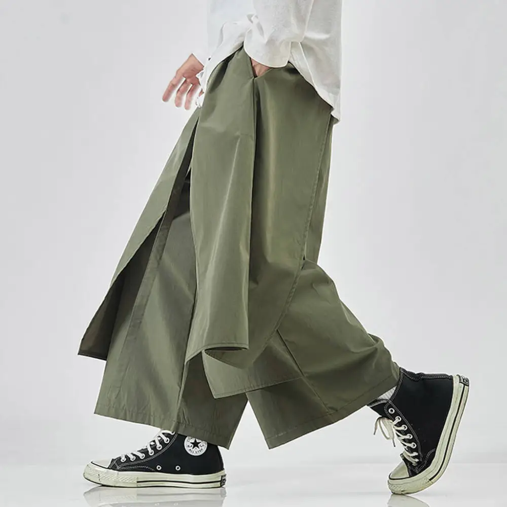 Wide Pleated Hakama Pants