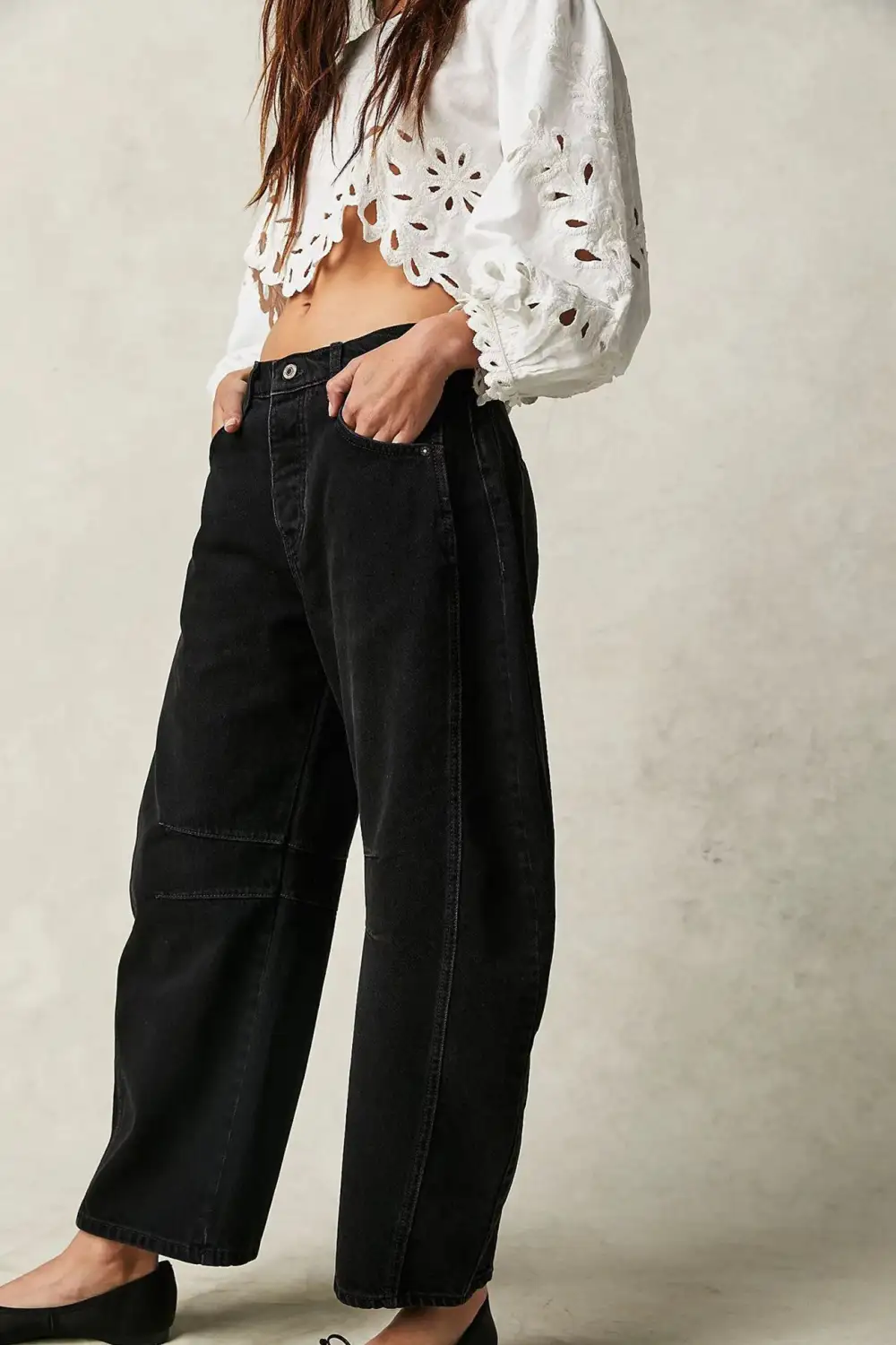 Balloon Leg Relaxed Jeans