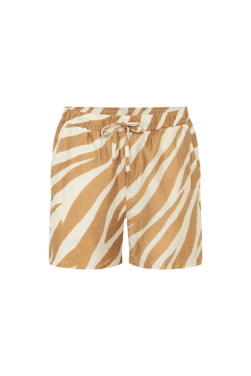 ZEBRA PRINT YELLOW ABE SHORT