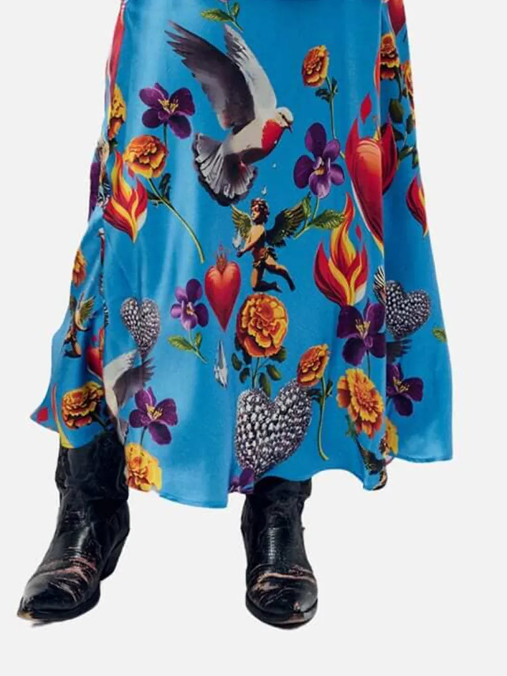 Printed Elasticated Waistband Skirt