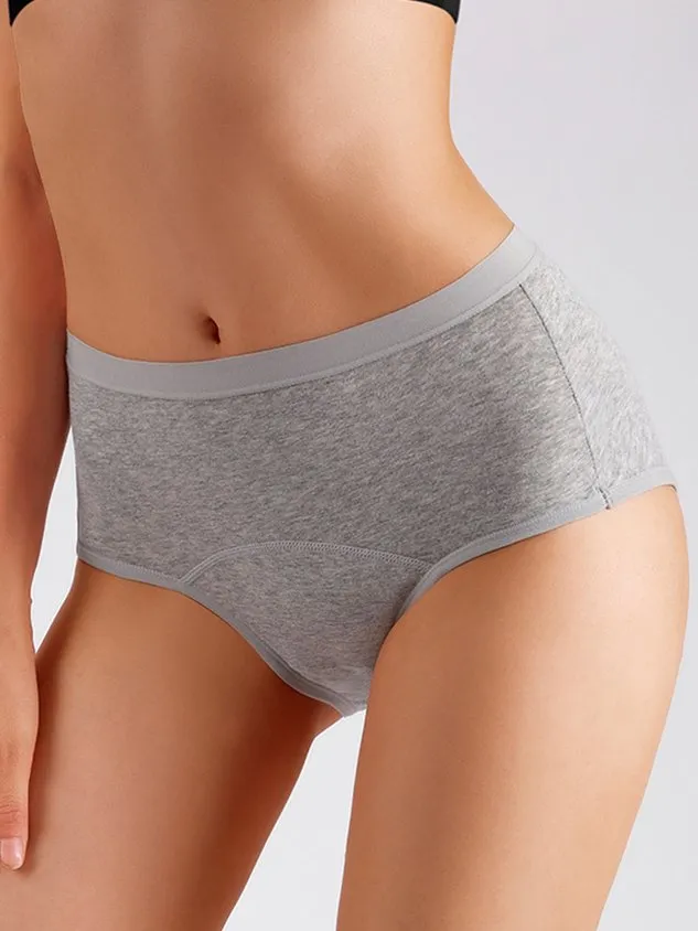 Women's Menstrual Period Briefs Girls Super Soft Postpartum Cotton Panties Underwear