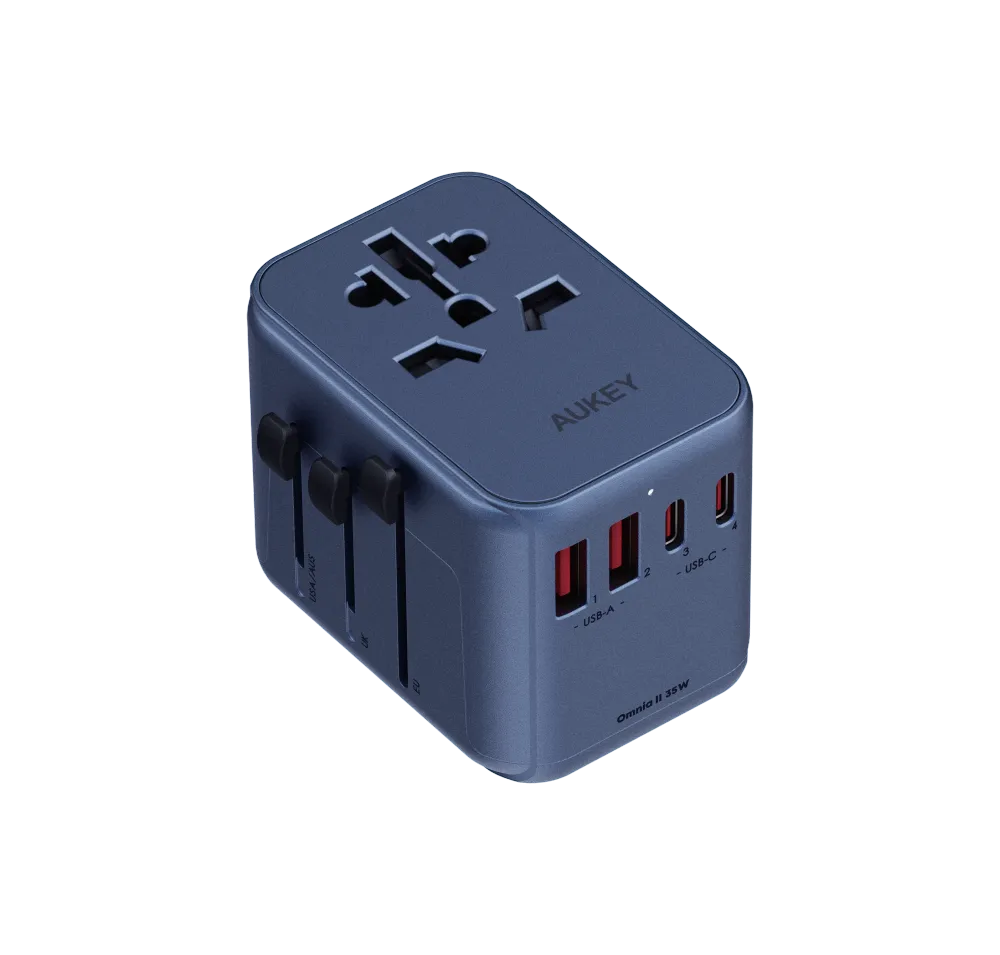 Travel Mate 35W Universal Adapter with USB Ports