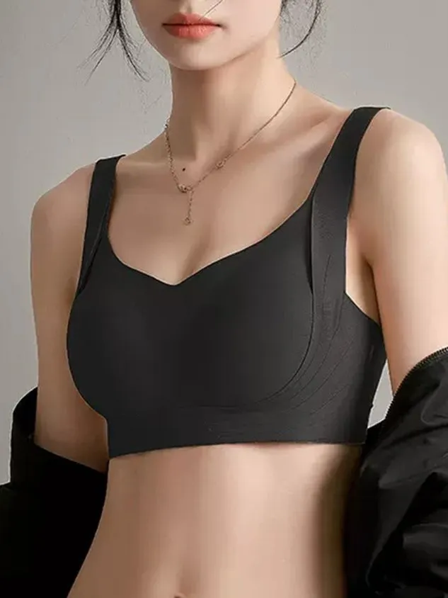 Women Breathable Comfortable Non-marking Shock Absorbing Lift Adjustment Sports Bra & Bralette