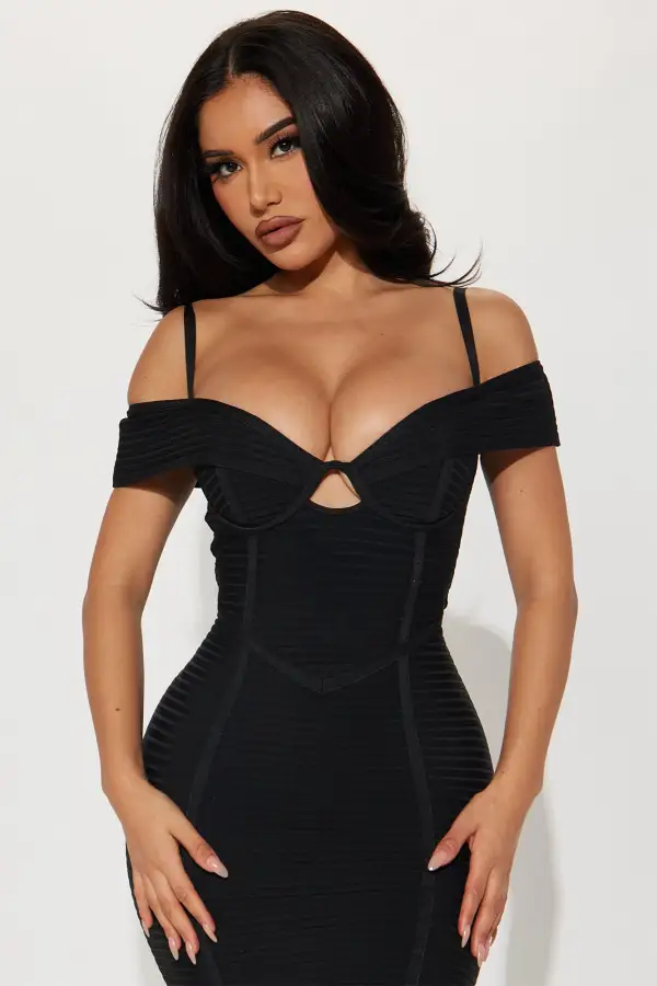 Barbie Living Bandage Mini Dress - Black