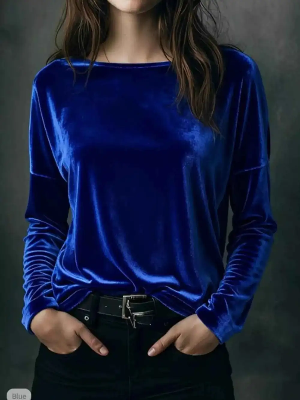 Velvet Long Sleeve T-Shirt