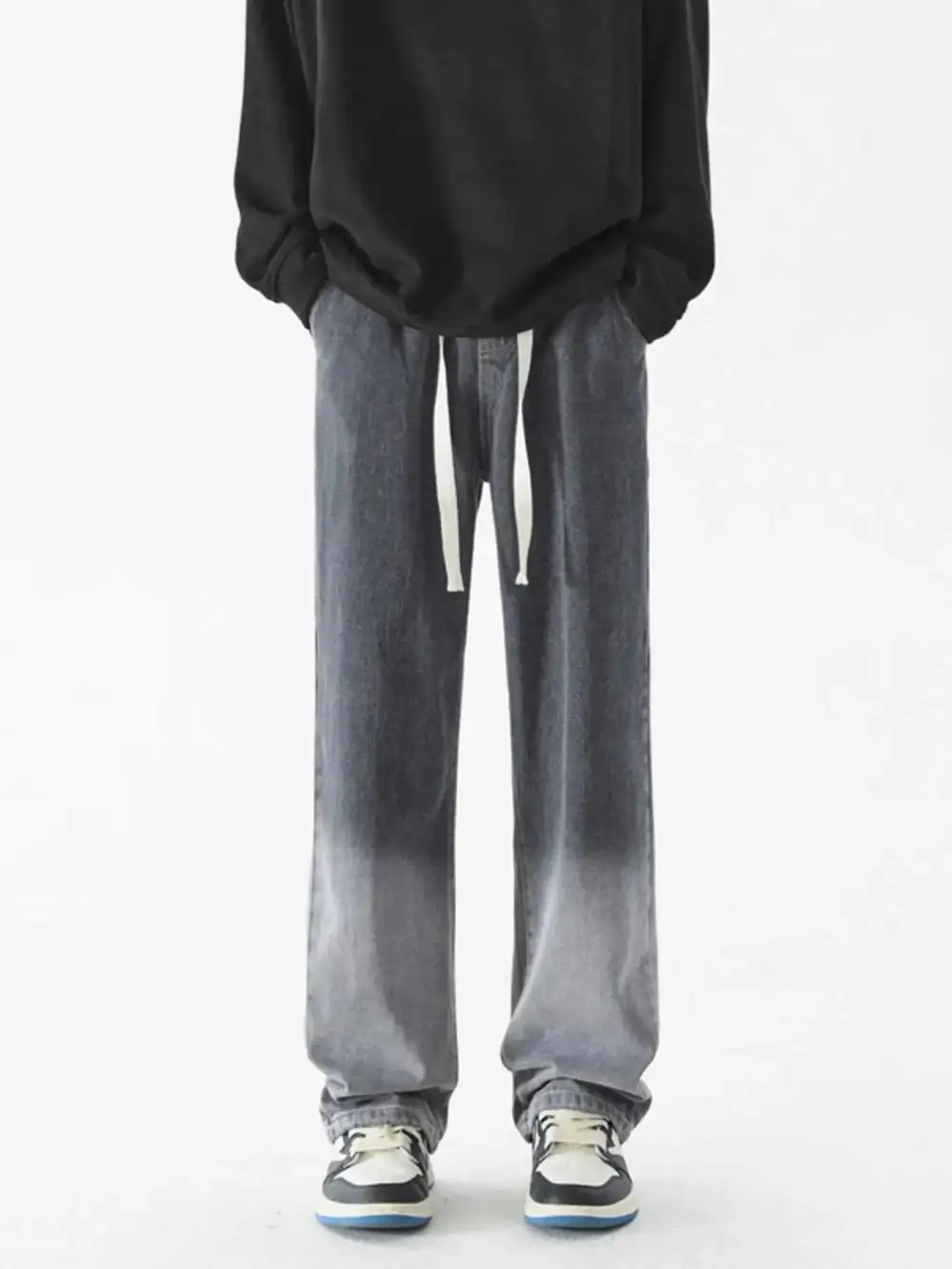 Wide Leg Washed Jeans