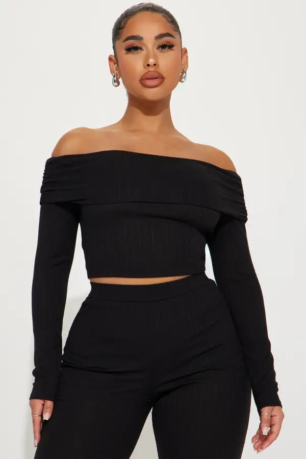 Always A Beauty Pant Set - Black