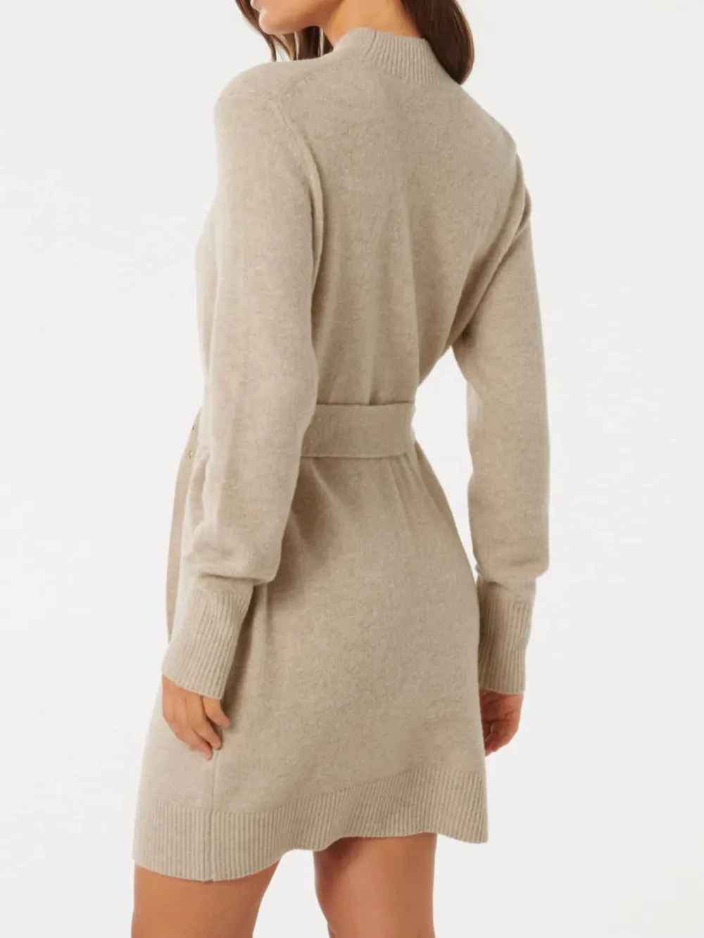 Belted Mini Knit Dress