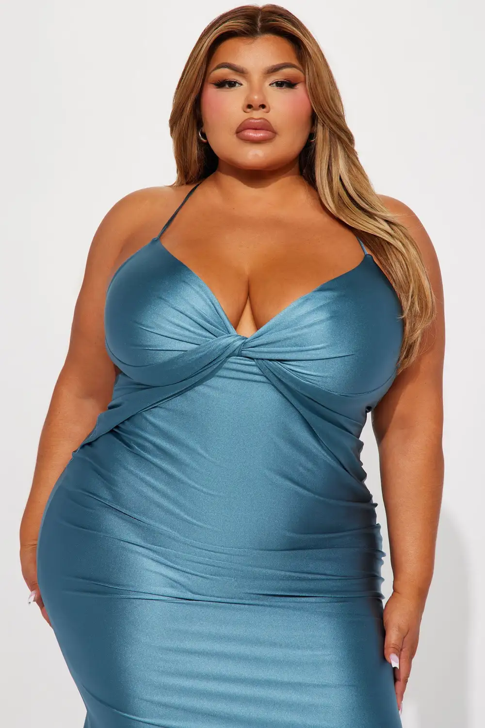 Don't Get It Twisted Gown - Indigo