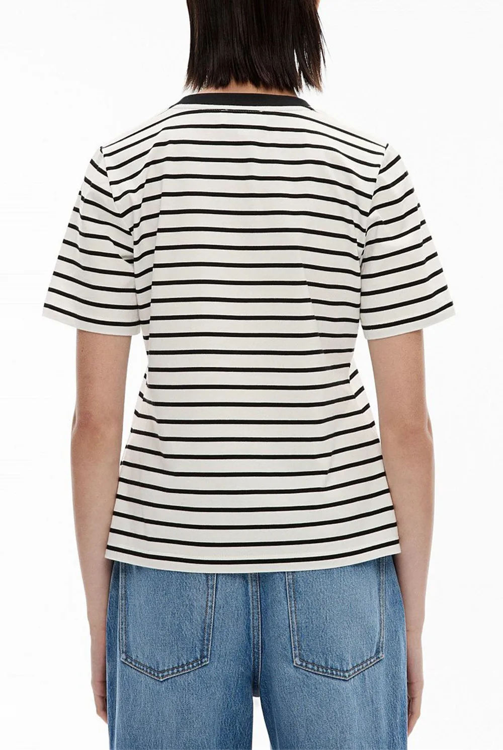 Striped Round-Neck T-Shirt