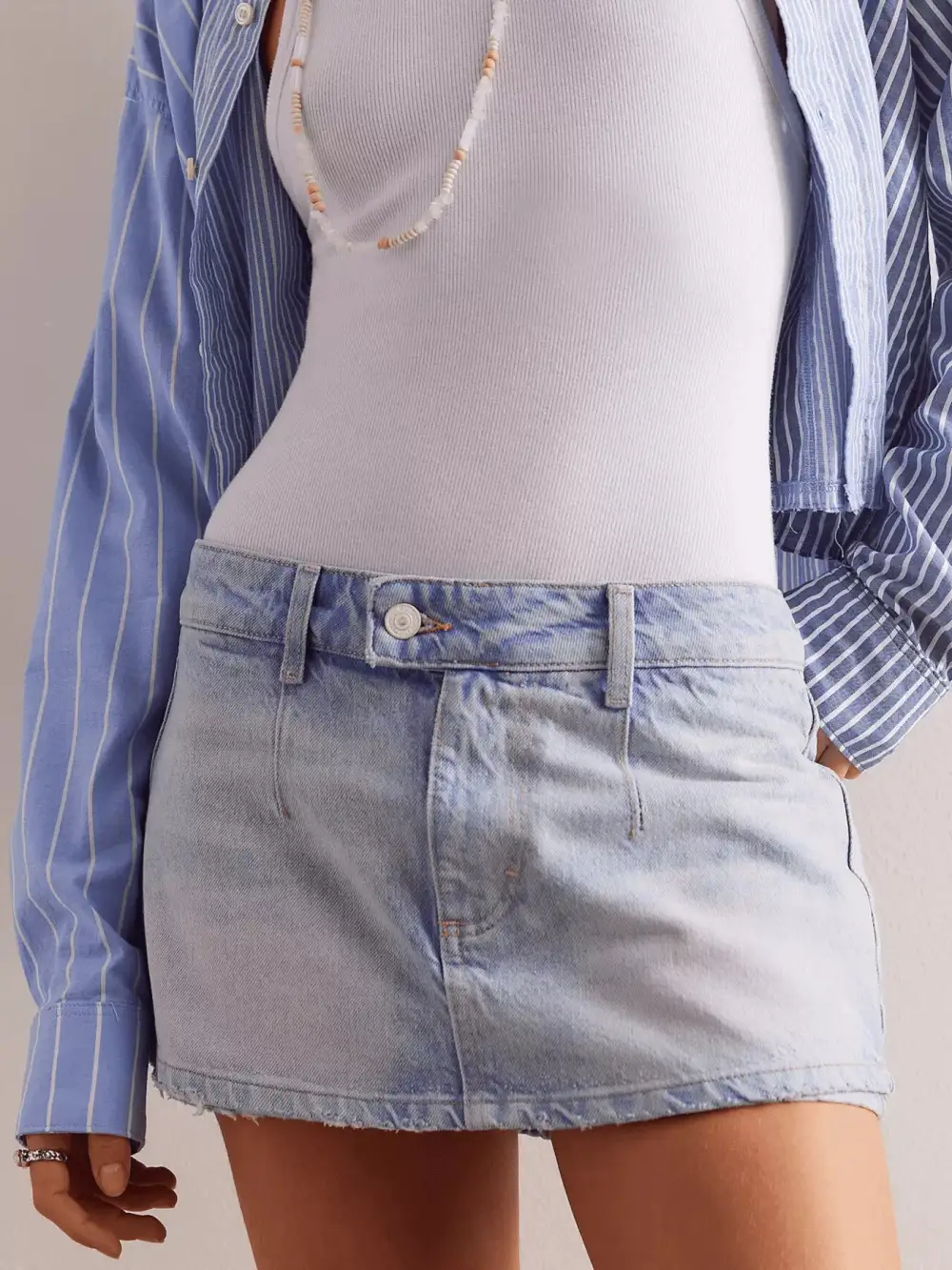 Mini Denim Skort