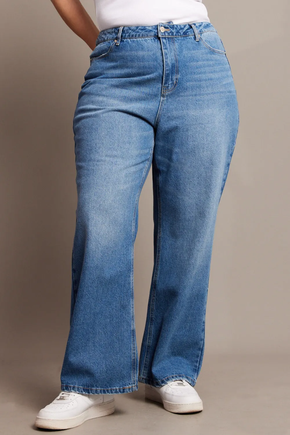 Basic All-Match Slightly Stretch Jeans