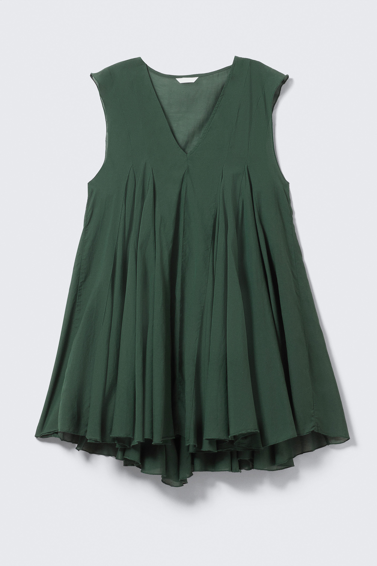 High-Low V-Neck Sleeveless Dress
