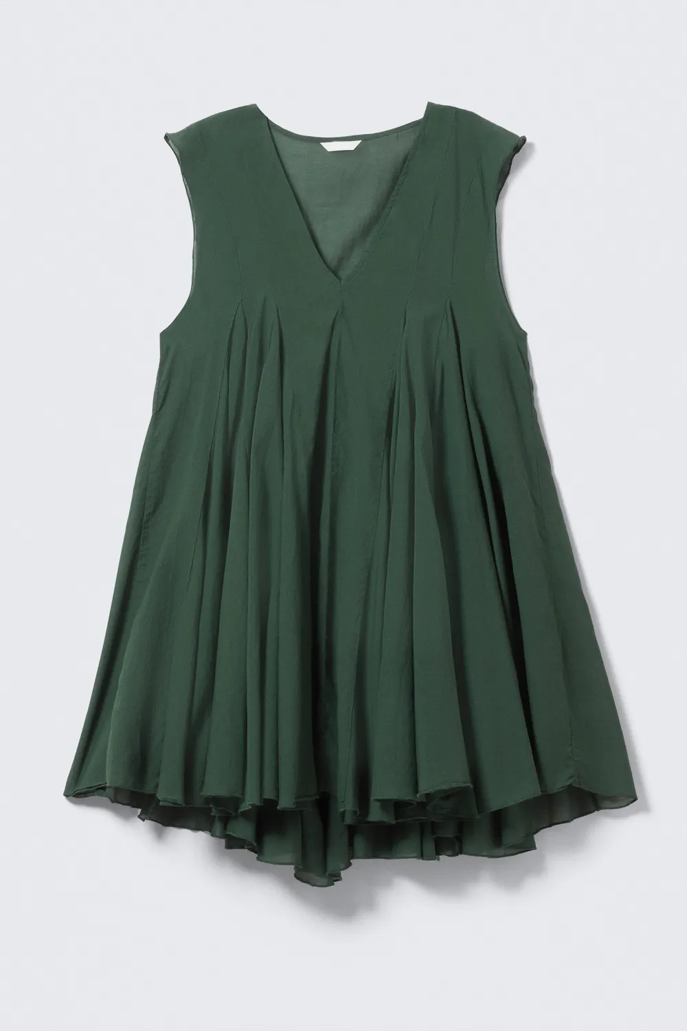 High-Low V-Neck Sleeveless Dress