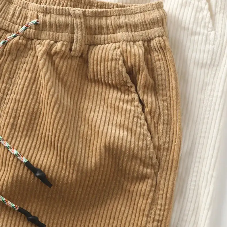 Men's Textured Corduroy Casual Shorts