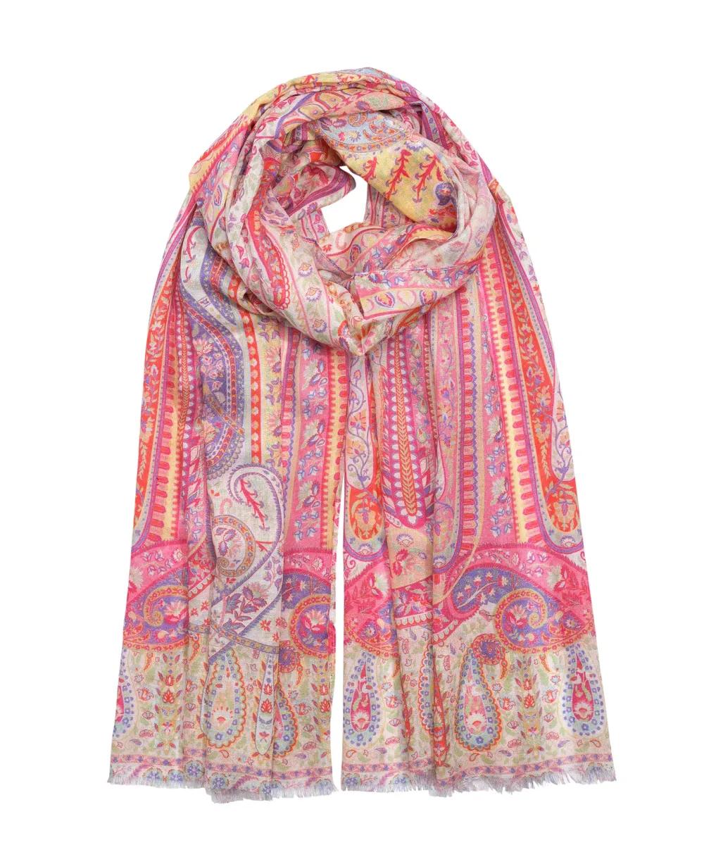 Casual Style Watercolor-Inspired Print  Wrap