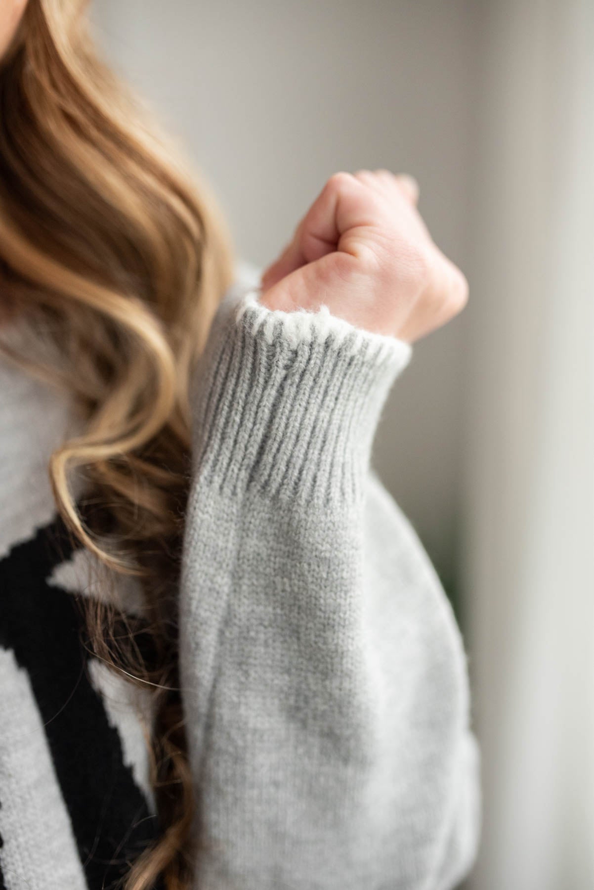 Mckinley Heather Grey Bow Sweater