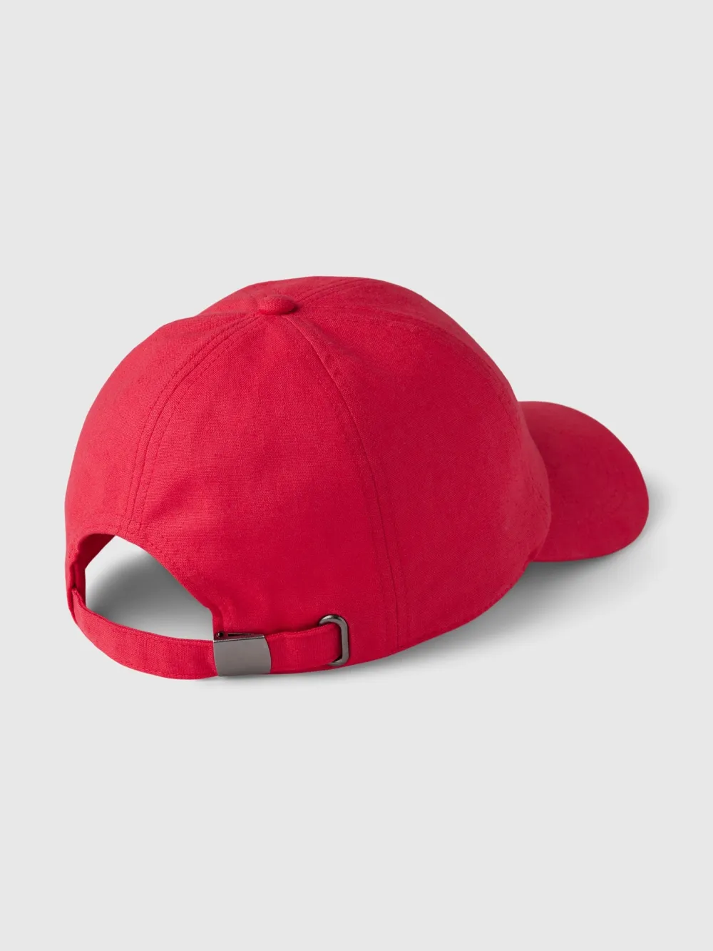 Bright Red Cotton Baseball Cap