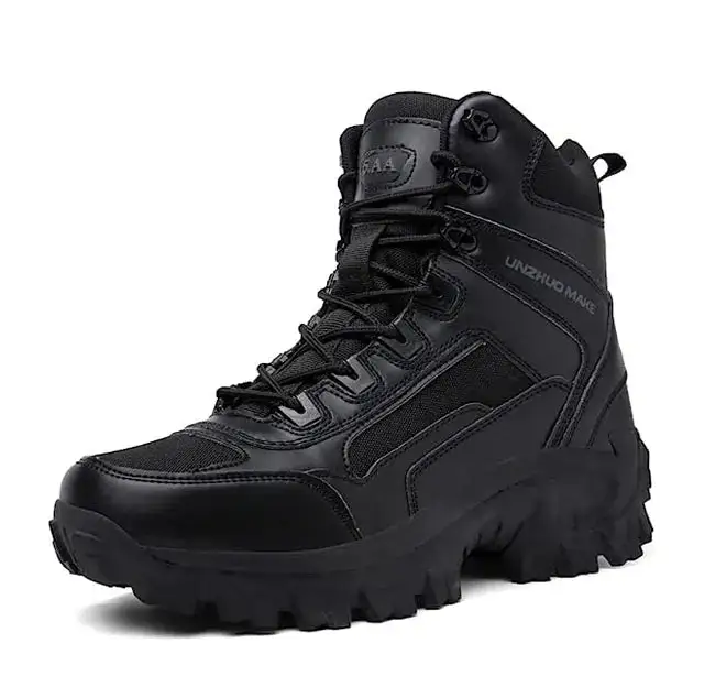 Men's Combat Boots Orthopedic Support Hiking Boots Waterproof Puncture-Resistant Work Boots