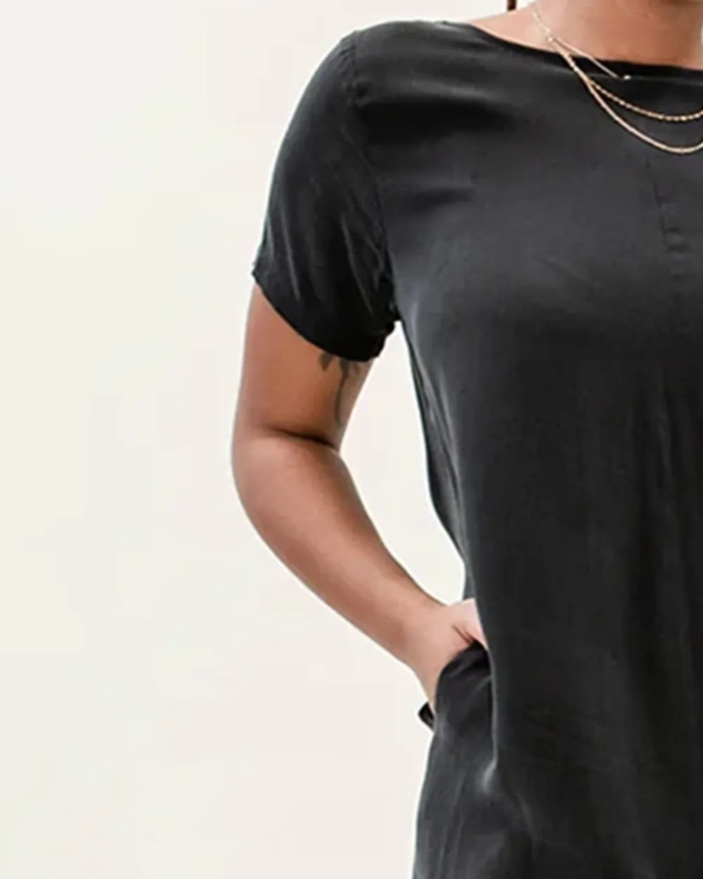 BLACK CUPRO JUMPSUIT
