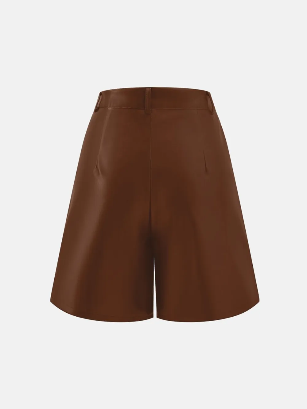 Leather High Rise Shorts