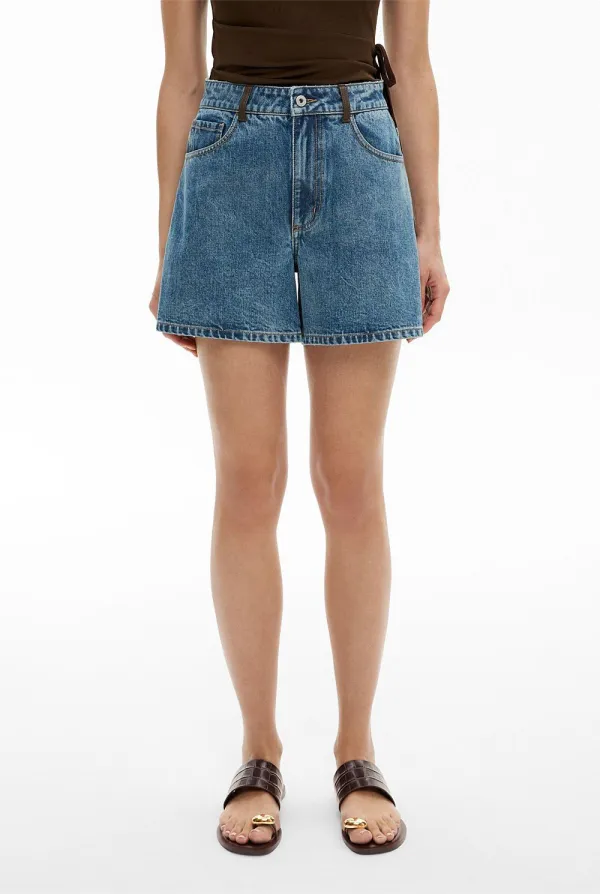 Relaxed Fit Denim Shorts