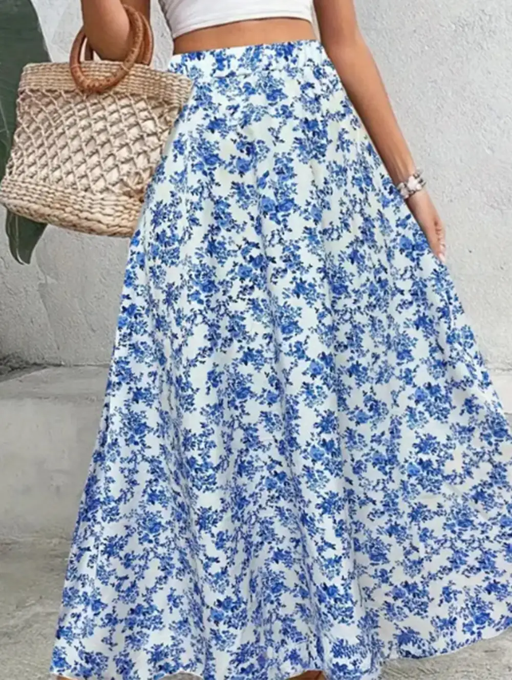 Everyday High Waist Midi Skirt