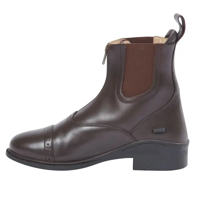 Refined Zip Leather Paddock Boots