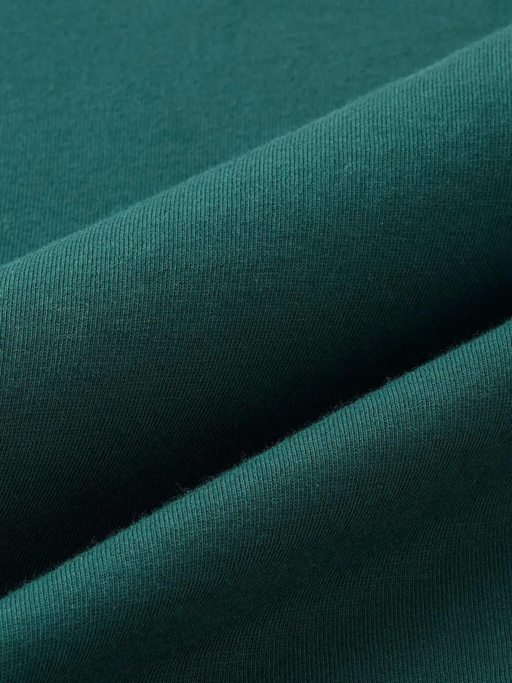 Forest Green Solid Color Crew Neck T-Shirt