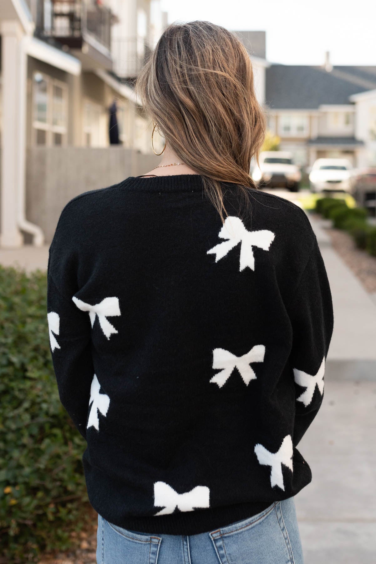 Mila Black Bow Sweater