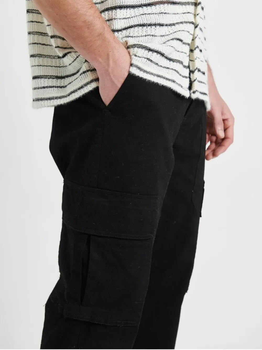 Simple And Comfortable Daily Slim Black Pant