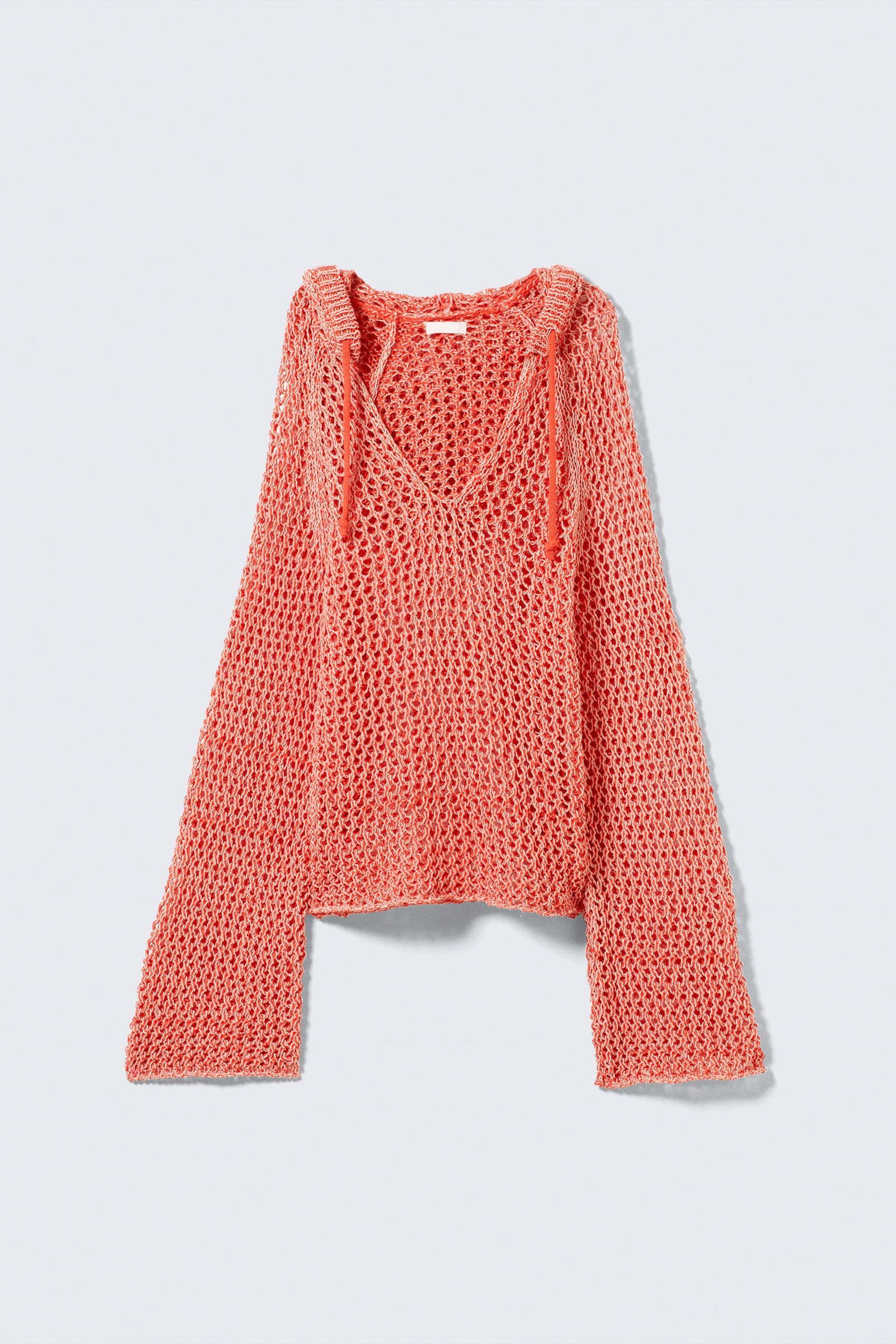 Hollow Hooed Drop Shoulder Sweater