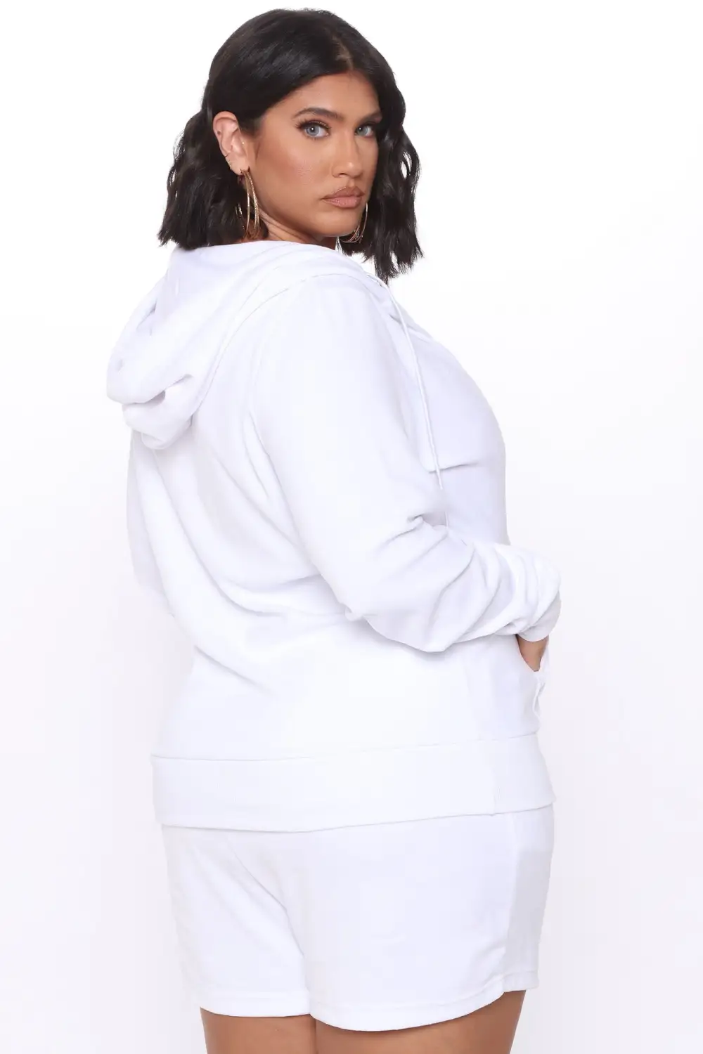 The OG Trendsetter Velour Short Set - White