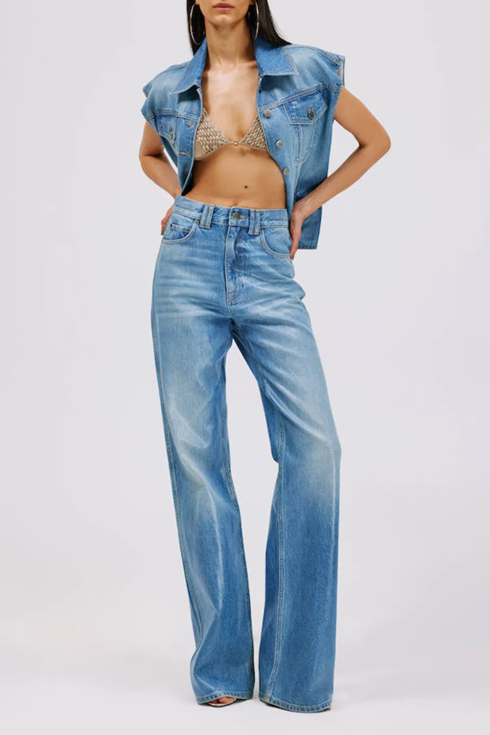 Bootcut Denim Pants