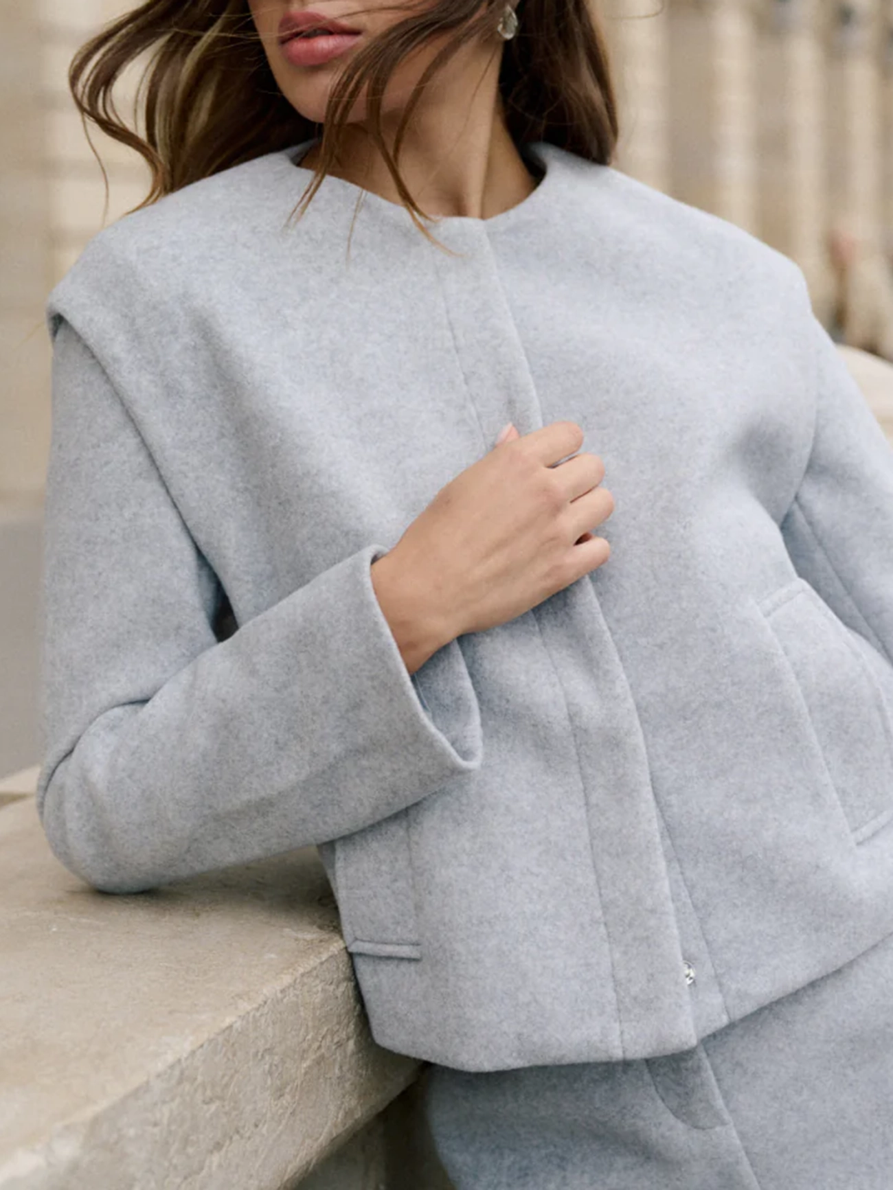 Cropped Boxy Jacket