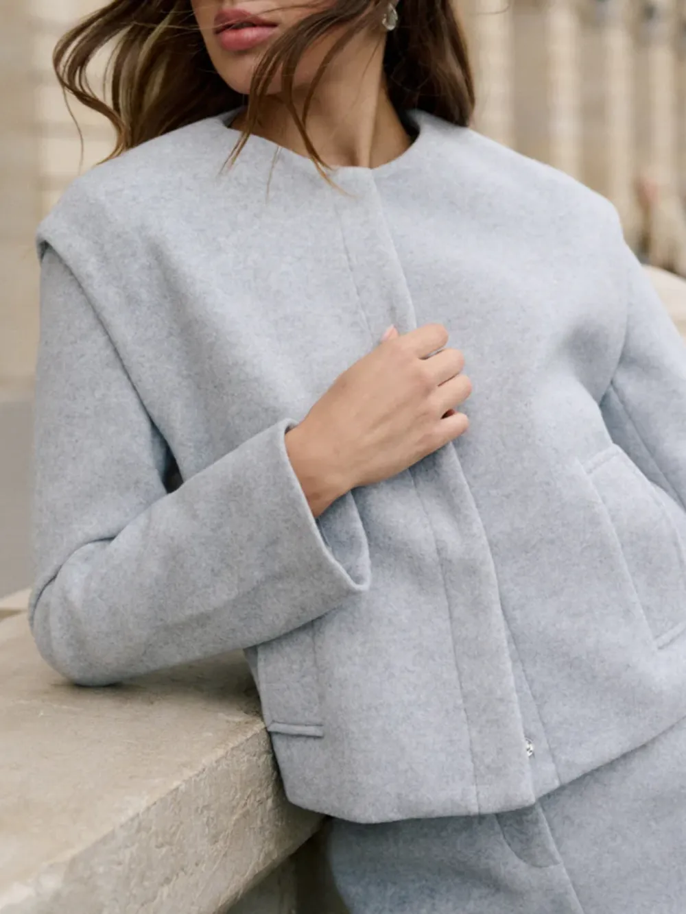 Cropped Boxy Jacket