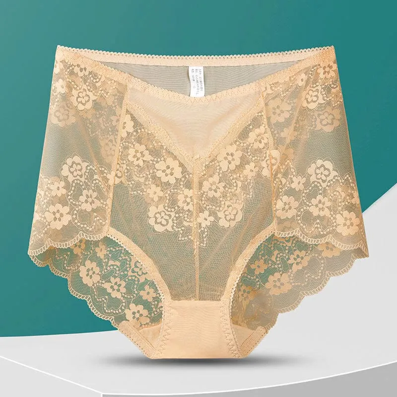 Plus Size High Waist Print Breathable Panty