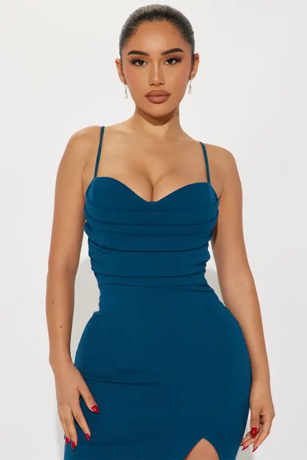 Exclusive Invite Maxi Dress - Teal