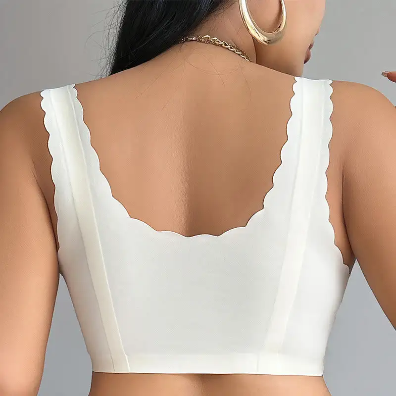Seamless Wide Strap Wireless Bra