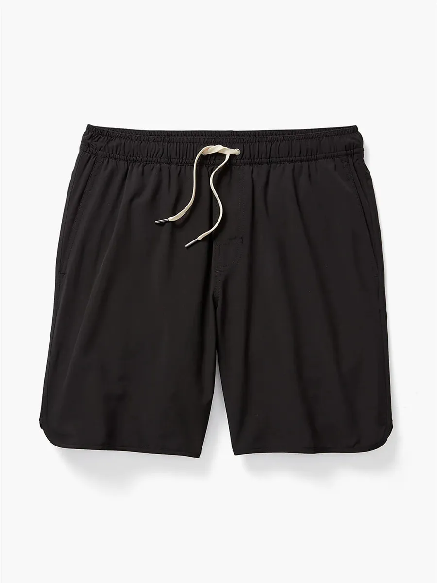 Men's solid color beach shorts