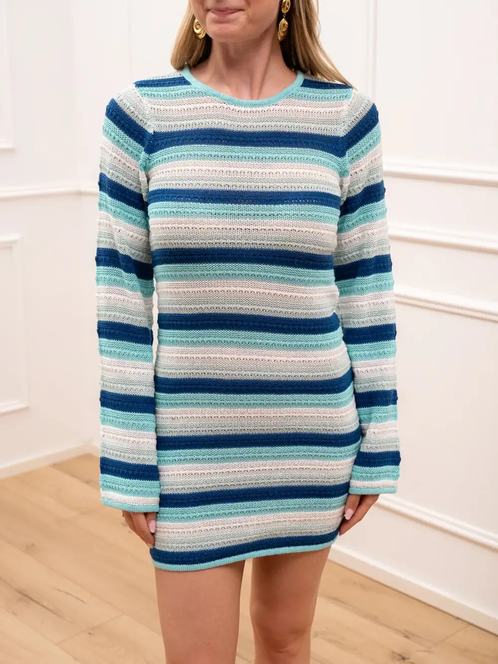 Mini Long Sleeve Cotton Dress