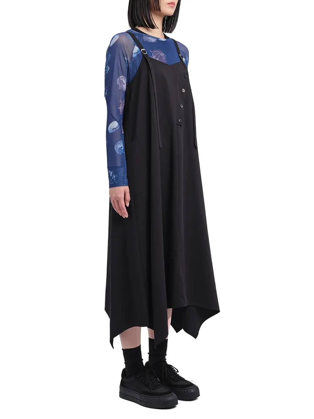 Black Vest - Style Asymmetric Dress