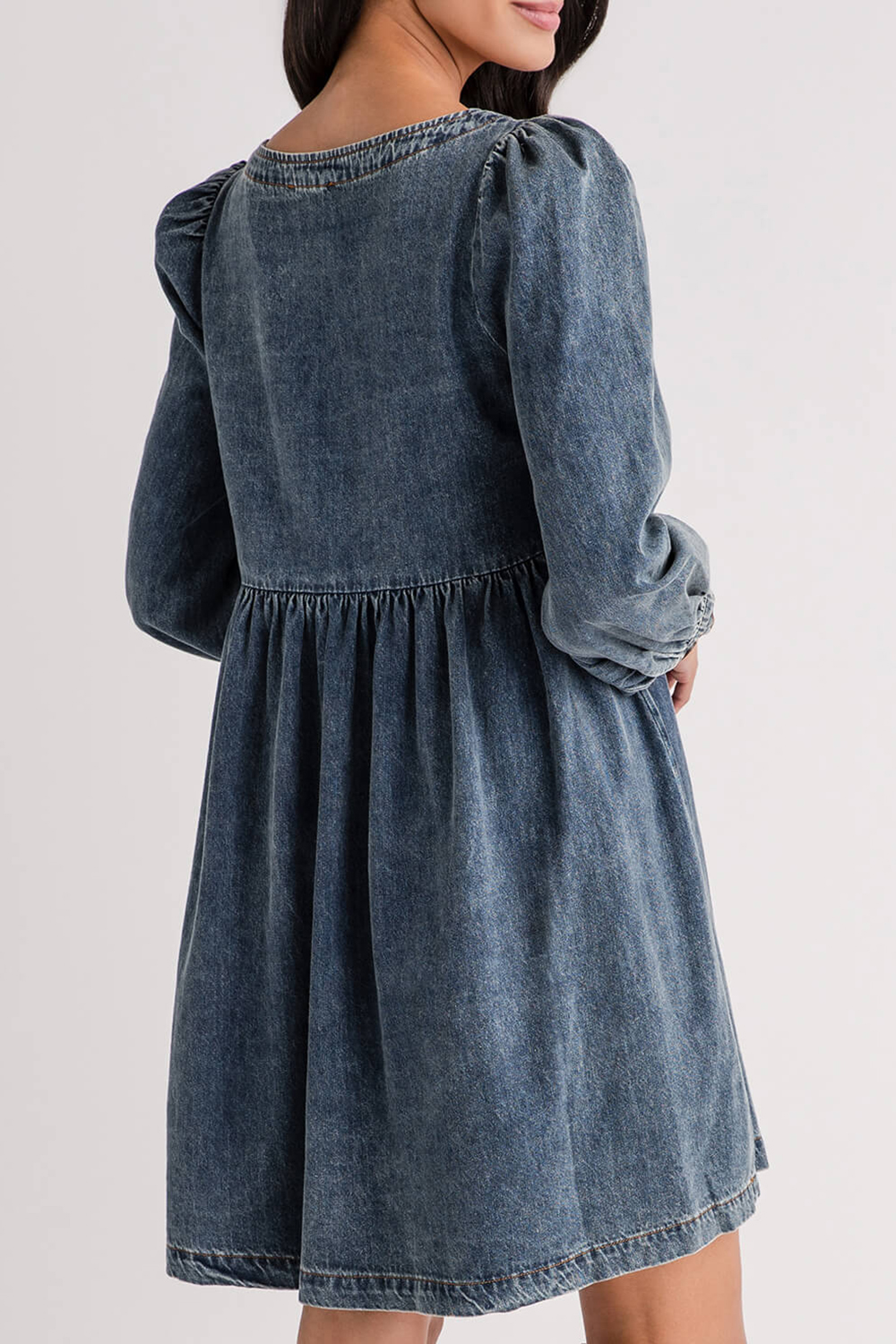 Flying Tomato Denim Dress - medium indigo