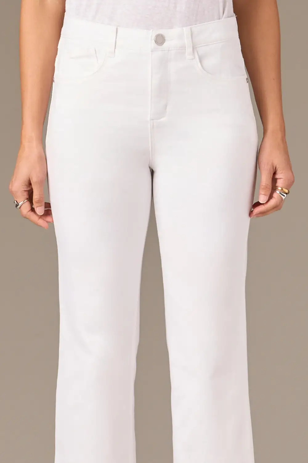 Daily Basic High Rise Cropped Hem Barely Boot Jeans
