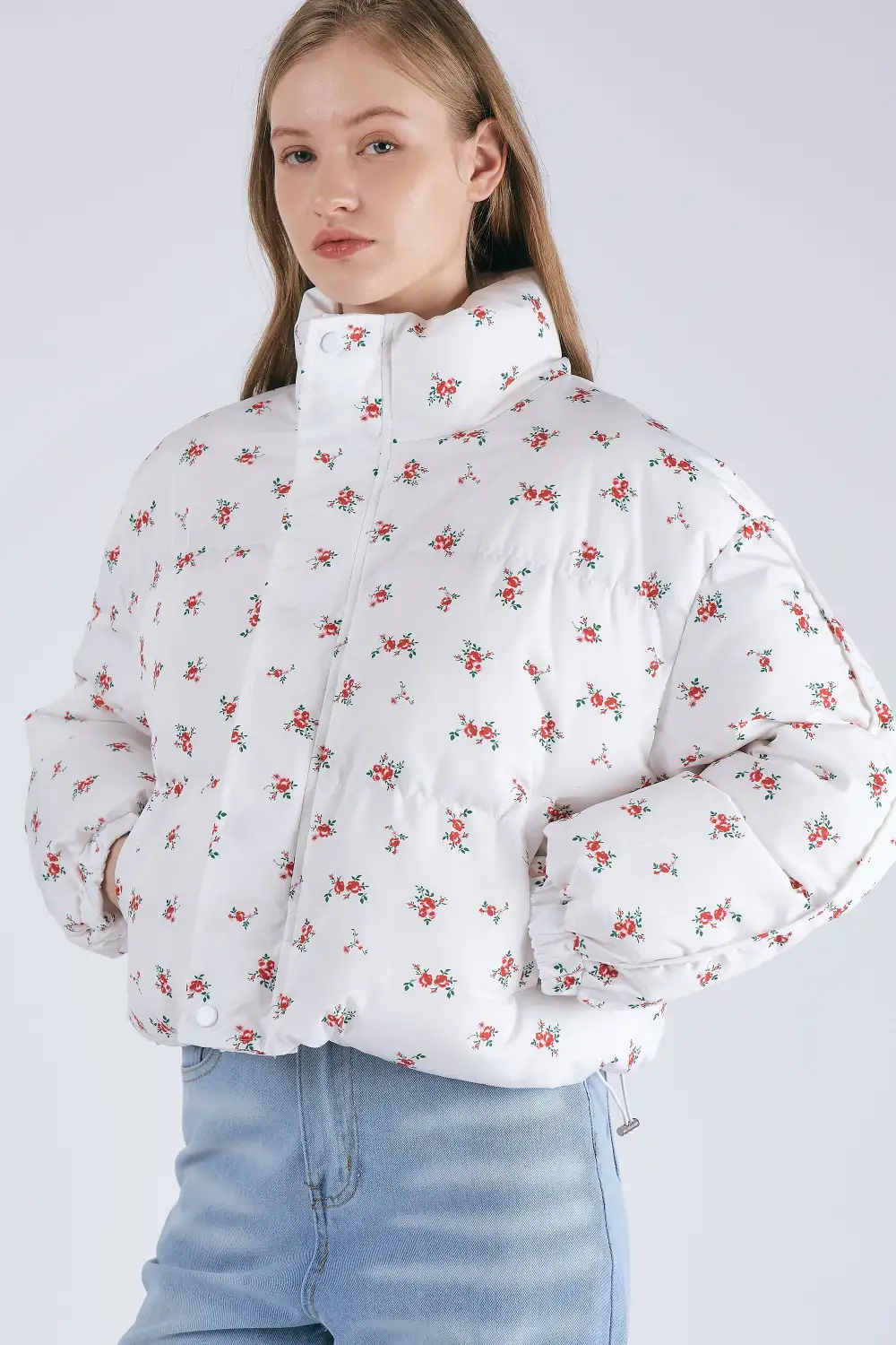 Rosie Floral Puffer Jacket