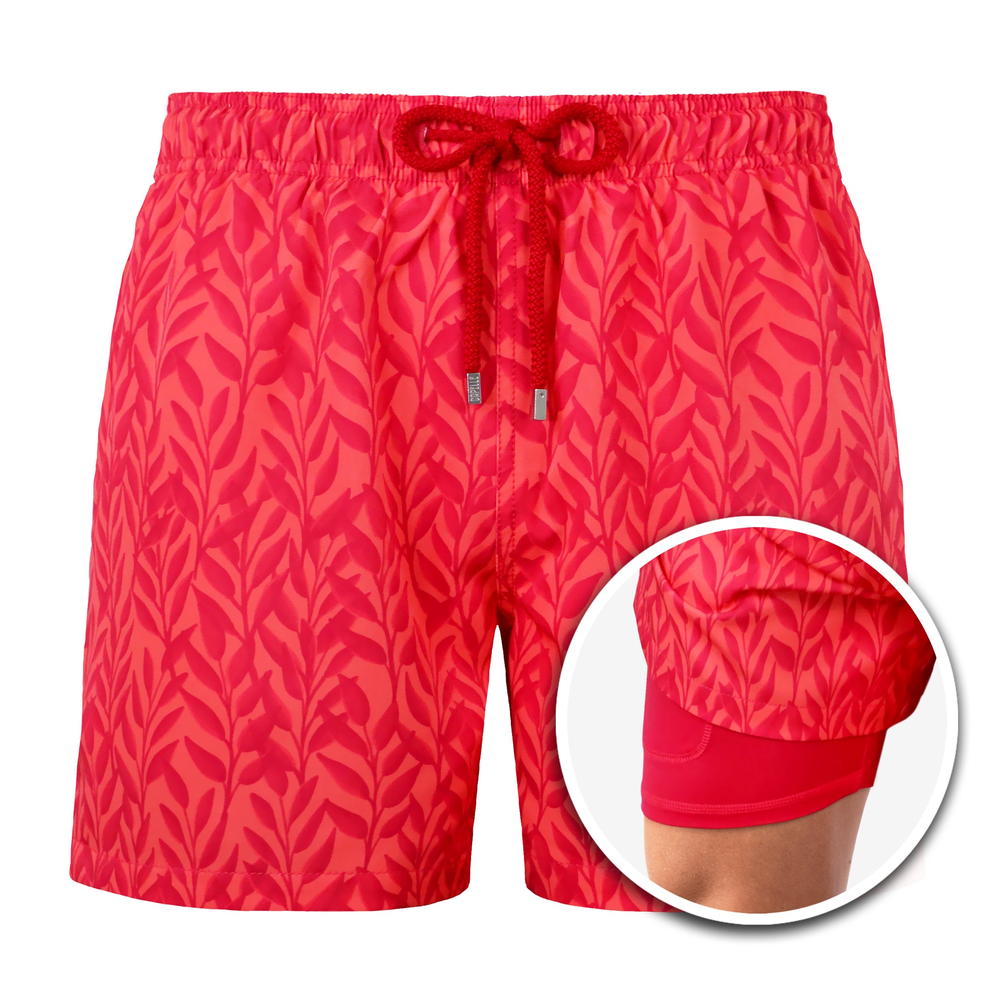 Crimson Red - Mid-Length Hybrid Short