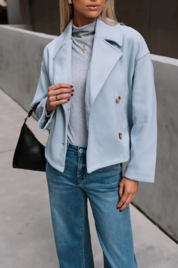 Double-Breasted Lapel Jacket
